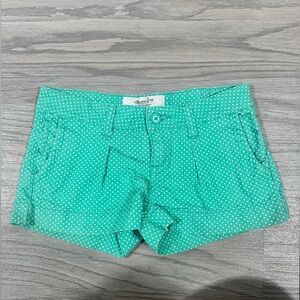 Y2K Vintage American Rag Cie Green Polka Dot Shorts